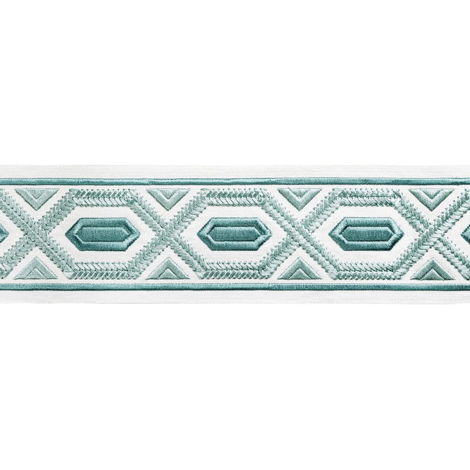 Brunschwig &amp; Fils Avril Tape Aqua Tapes Trim