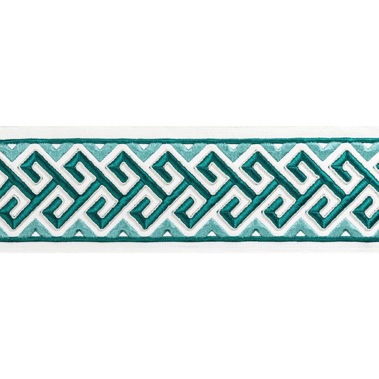 Brunschwig &amp; Fils Audette Tape Aqua Tapes Trim