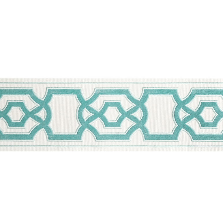 Brunschwig &amp; Fils Cerise Tape Aqua Tapes Trim