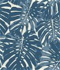 Seabrook Designs Jamaica Prussian Blue & White Wallpaper