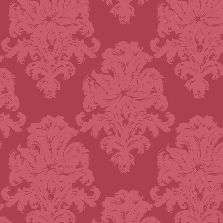 Seabrook Designs Montserrat Salmon Pink & Strawberry Wallpaper