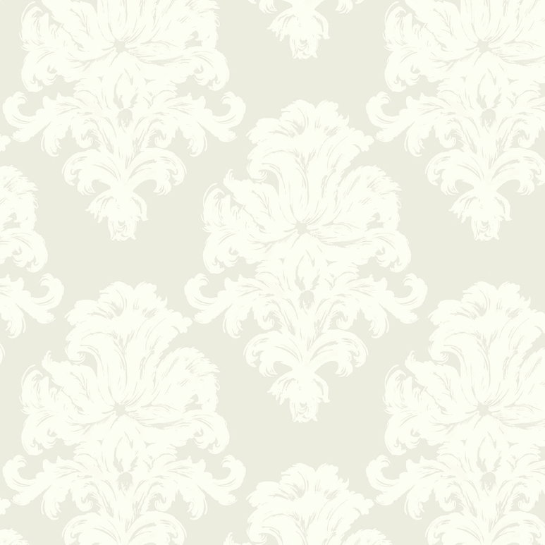 Seabrook Designs Montserrat Light Taupe &amp; Off-White Wallpaper