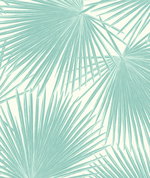 Seabrook Designs Aruba Powder Blue & White Wallpaper