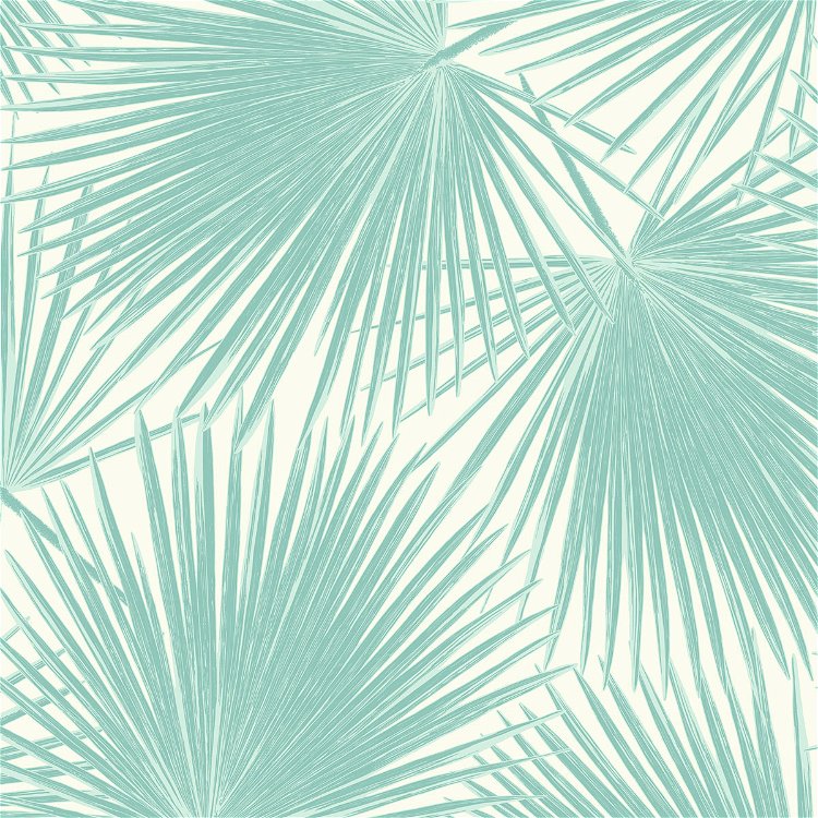 Seabrook Designs Aruba Powder Blue & White Wallpaper
