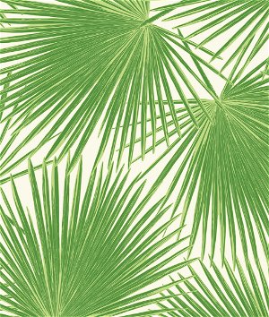 Seabrook Designs Aruba Fern Green & White Wallpaper