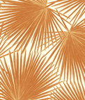 Seabrook Designs Aruba Rust Orange & White Wallpaper