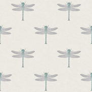Seabrook Designs Catalina Off-White & Blue Wallpaper