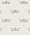 Seabrook Designs Catalina Off-White & Blue Wallpaper