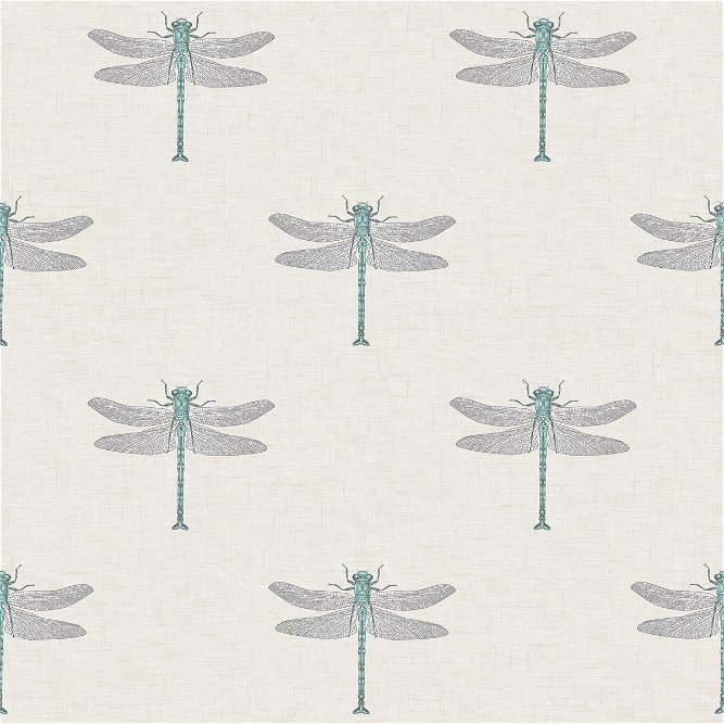 Seabrook Designs Catalina Off-White &amp; Blue Wallpaper