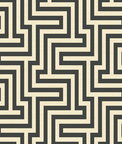 Seabrook Designs Martinique Black & Off-White Wallpaper