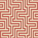 Seabrook Designs Martinique Rust Orange & Off-White Wallpaper