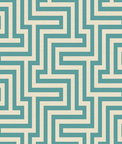 Seabrook Designs Martinique Sea Green & White Wallpaper