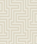 Seabrook Designs Martinique Tan & White Wallpaper