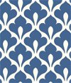 Seabrook Designs Grenada Prussian Blue & White Wallpaper