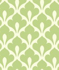 Seabrook Designs Grenada Lime Green & White Wallpaper