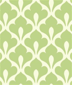 Seabrook Designs Grenada Lime Green & White Wallpaper