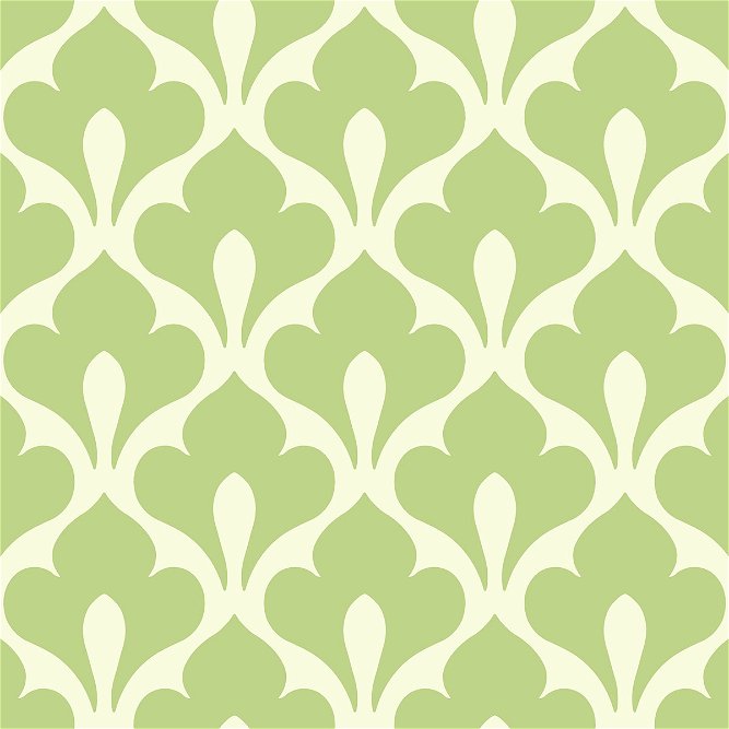 Seabrook Designs Grenada Lime Green &amp; White Wallpaper