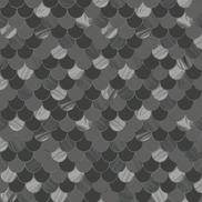 Seabrook Designs Catalina Scales Black & Metallic Silver Wallpaper
