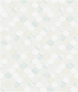 Seabrook Designs Catalina Scales Light Blue & White Wallpaper