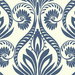 Seabrook Designs Bonaire Navy Blue & White Wallpaper
