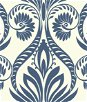 Seabrook Designs Bonaire Navy Blue & White Wallpaper