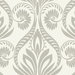 Seabrook Designs Bonaire Metallic Silver & White Wallpaper