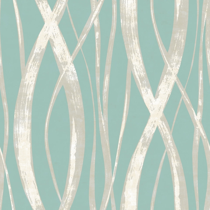 Seabrook Designs Barbados Turquoise Wallpaper image 1 of 2