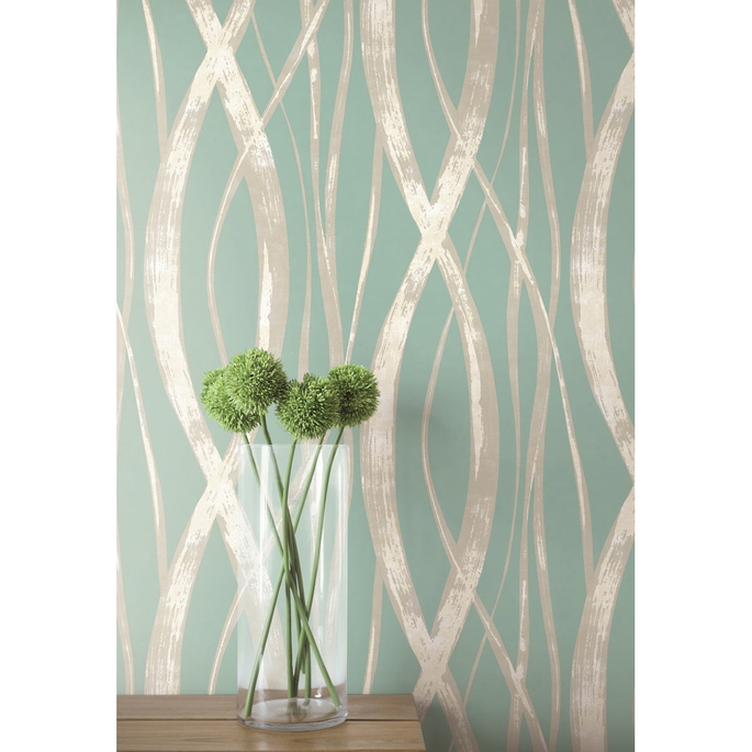 Seabrook Designs Barbados Turquoise Wallpaper image 2 of 2