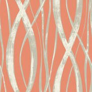 Seabrook Designs Barbados Portland Orange Wallpaper