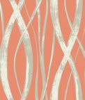Seabrook Designs Barbados Portland Orange Wallpaper