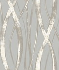 Seabrook Designs Barbados Gray & White Wallpaper