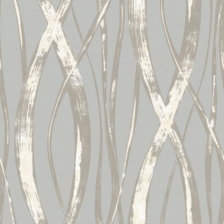 Seabrook Designs Barbados Gray &amp; White Wallpaper
