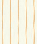 Seabrook Designs Aruba Stripe Rust Orange & Off-White Wallpaper