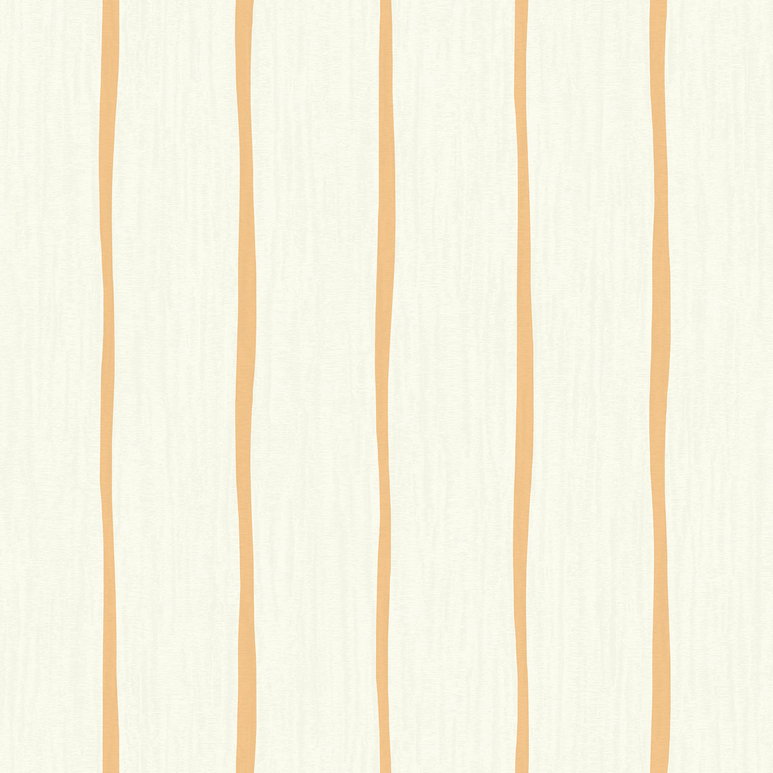 Seabrook Designs Aruba Stripe Rust Orange &amp; Off-White Wallpaper
