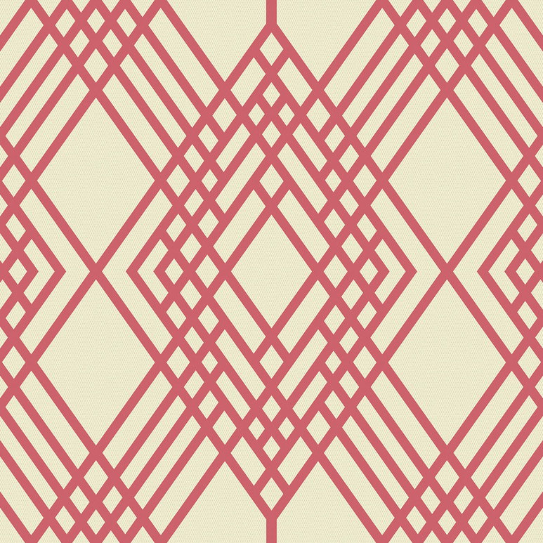 Seabrook Designs Cayman Off-White &amp; Rose Wallpaper