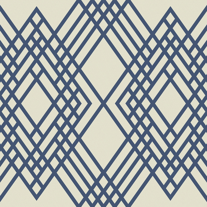 Seabrook Designs Cayman Prussia Blue &amp; Off-White Wallpaper image 1 of 2