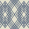 Seabrook Designs Cayman Prussia Blue & Off-White Wallpaper - Image 1