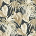 Seabrook Designs Dominica Black & Metallic Gold Wallpaper