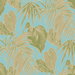 Seabrook Designs Dominica Turquoise & Green Wallpaper