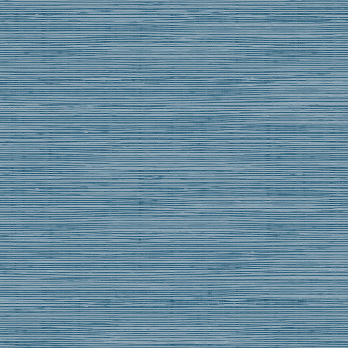 Seabrook Designs Jamaica Grass Prussian Blue Wallpaper image 1 of 2