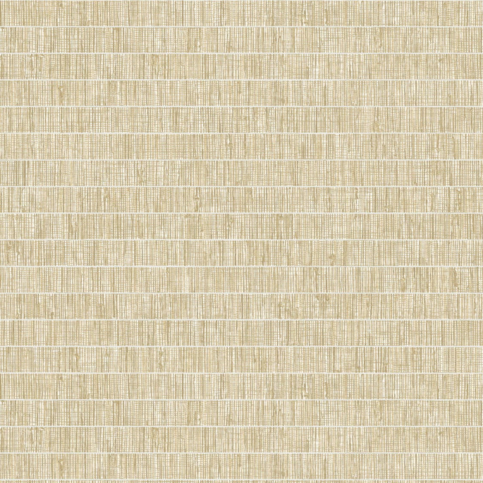 Seabrook Designs Blue Grass Band Golden Wheat Wallpaper image 1 of 2