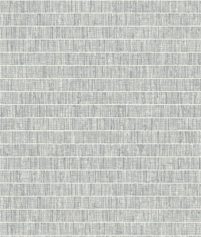 Seabrook Designs Blue Grass Band Lunar Gray Wallpaper