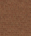 Seabrook Designs Blue Grass Band Terra Cotta Wallpaper