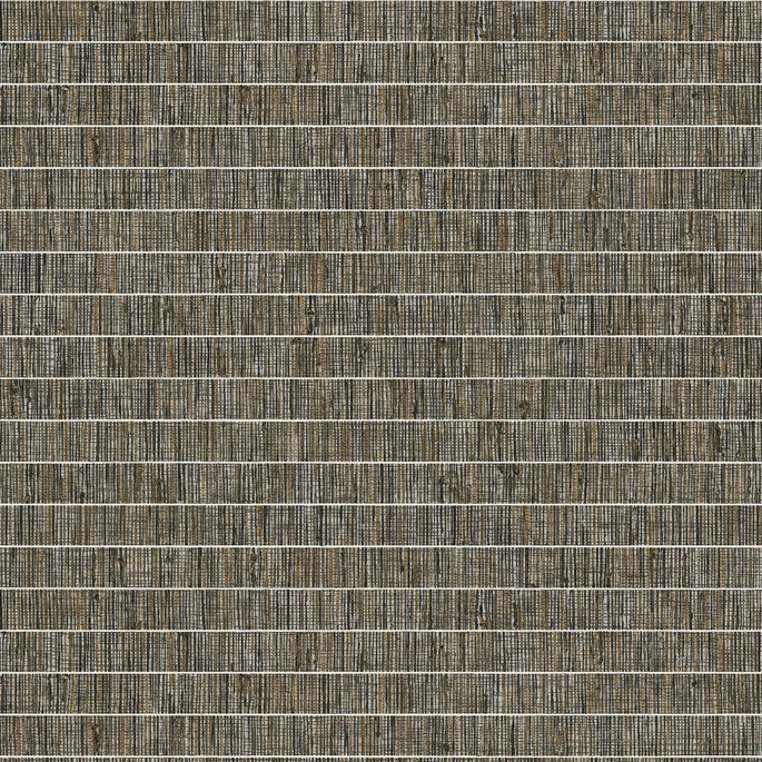 Seabrook Designs Blue Grass Band Nutmeg Wallpaper image 1 of 3