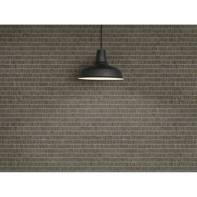 Seabrook Designs Blue Grass Band Nutmeg Wallpaper image 2 of 3