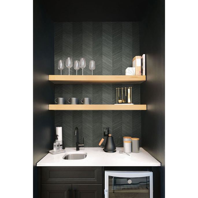 Seabrook Designs Chevy Hemp Stone Gray Wallpaper image 2 of 2