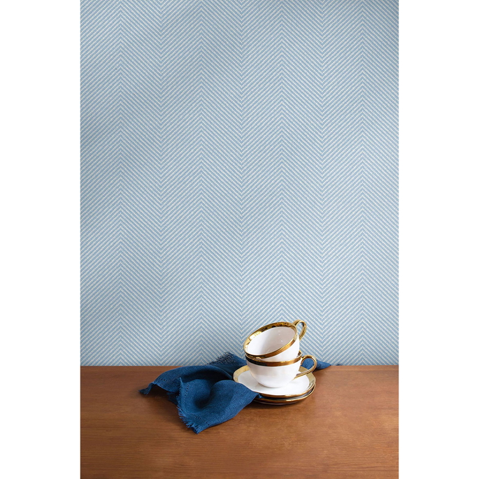 Seabrook Designs Café Chevron Crystal Wallpaper image 2 of 2
