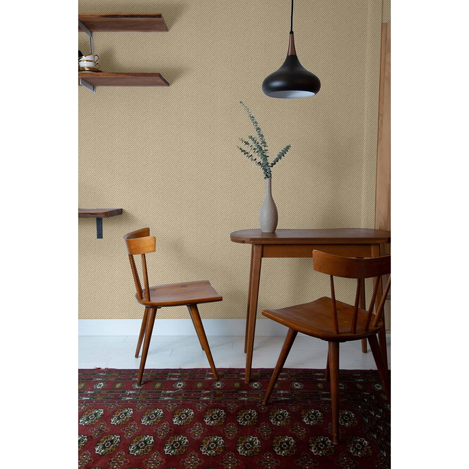 Seabrook Designs Café Chevron Wicker Wallpaper image 2 of 2