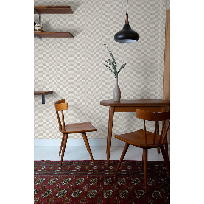 Seabrook Designs Café Chevron Aspen Wallpaper image 2 of 2