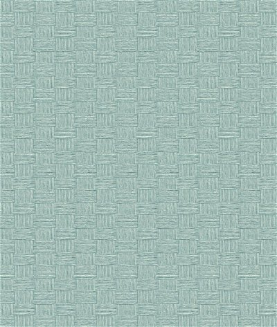 Seabrook Designs Seagrass Weave Robins Egg Wallpaper